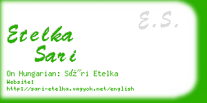 etelka sari business card